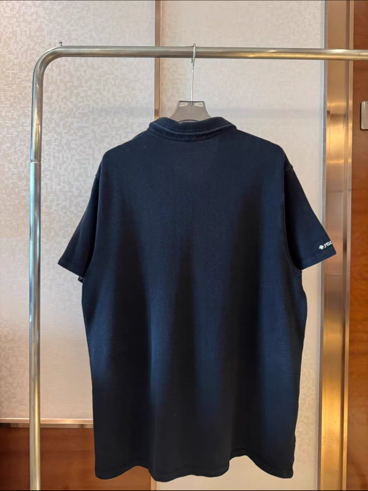 Chrome Hearts Black Waffle Silver Polo Tag Missing