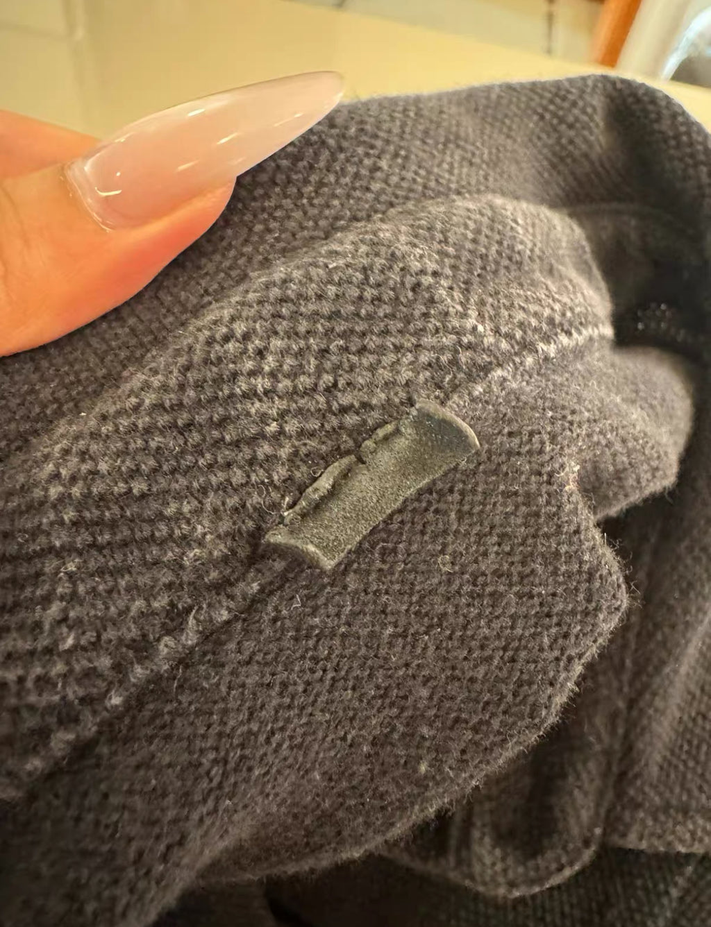 Chrome Hearts Black Waffle Silver Polo Tag Missing
