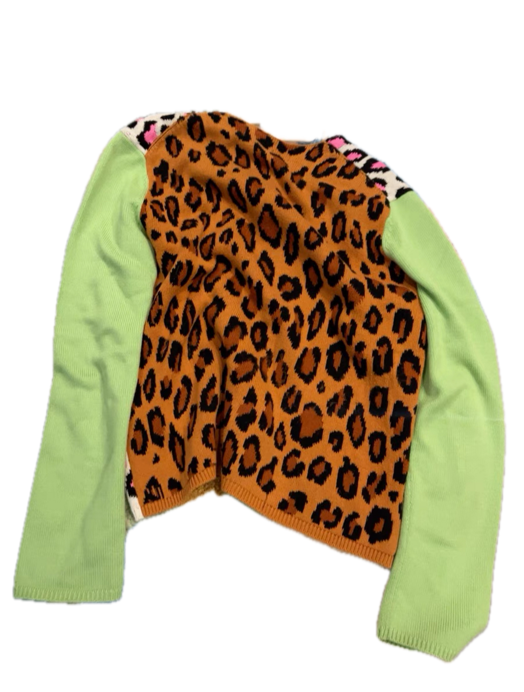 Comme des Garçons Homme Plus Leopard Sweater Runway