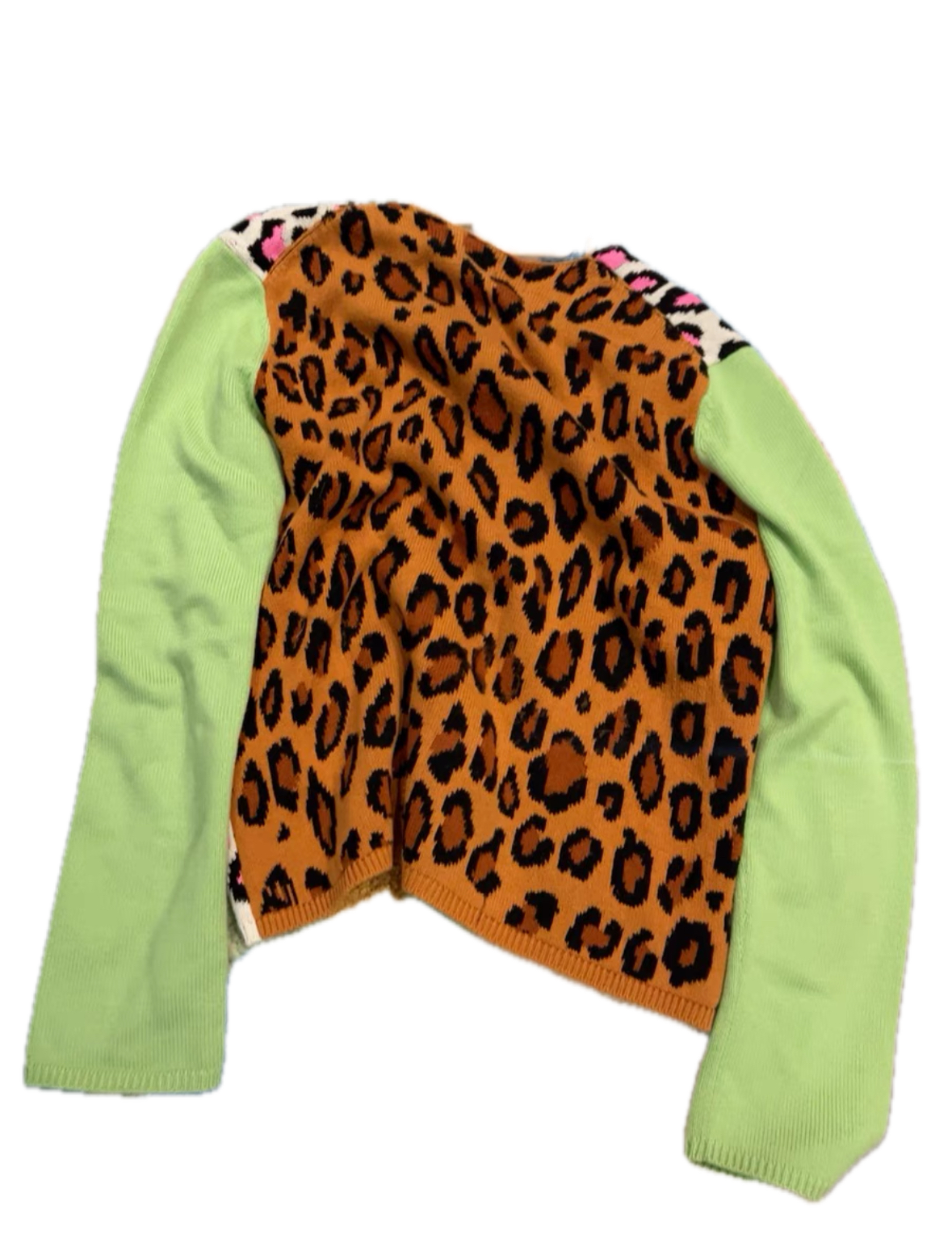 Comme des Garçons Homme Plus Leopard Sweater Runway