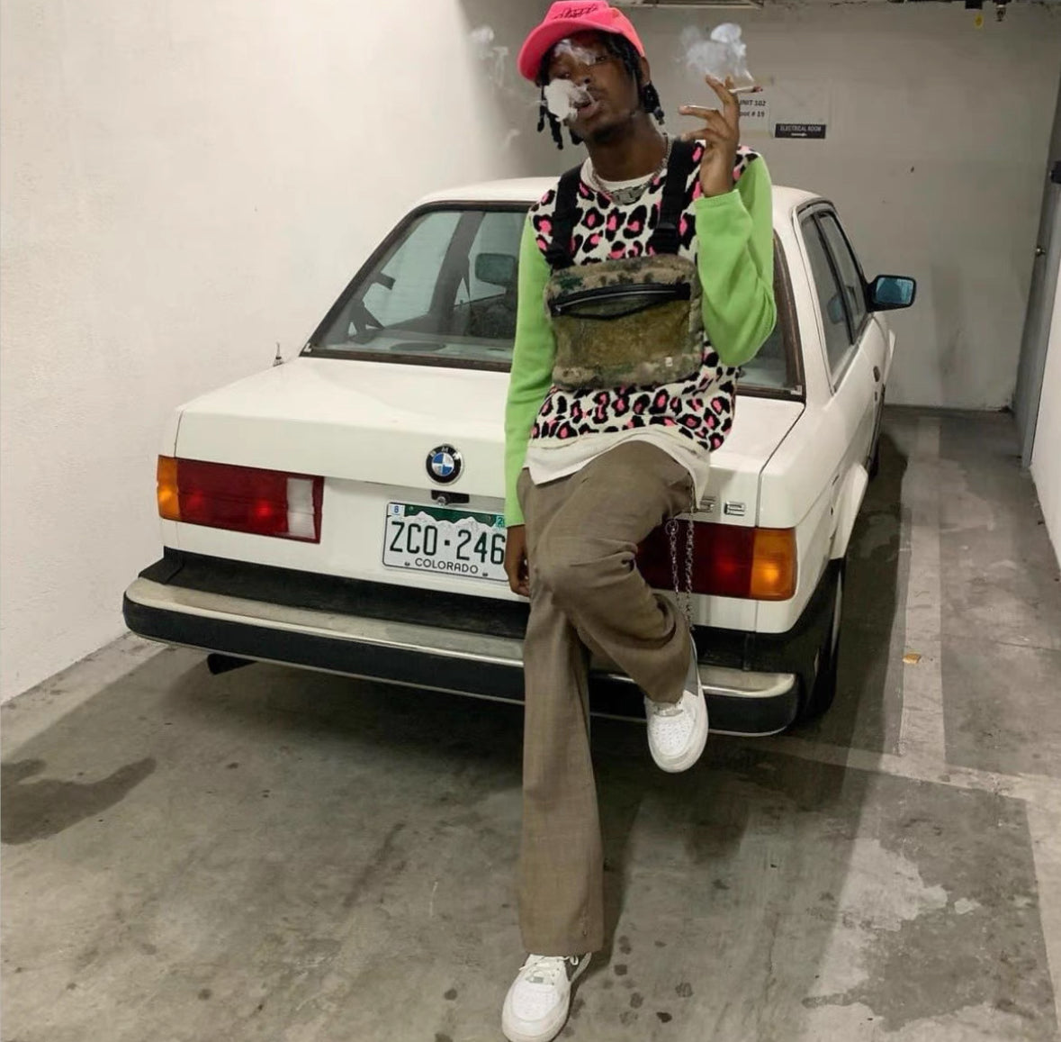 Comme des Garçons Homme Plus Leopard Sweater Runway