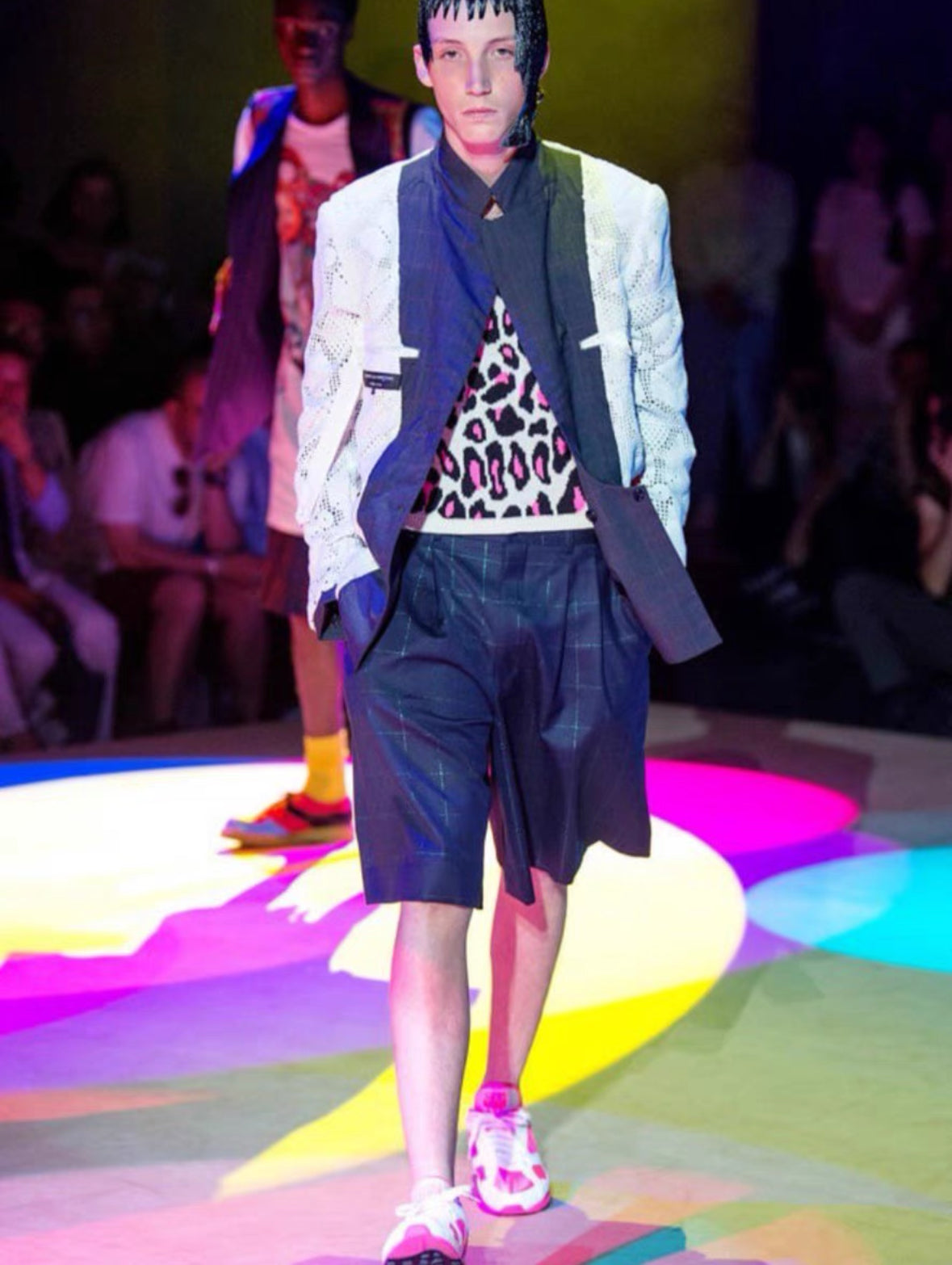 Comme des Garçons Homme Plus Leopard Sweater Runway
