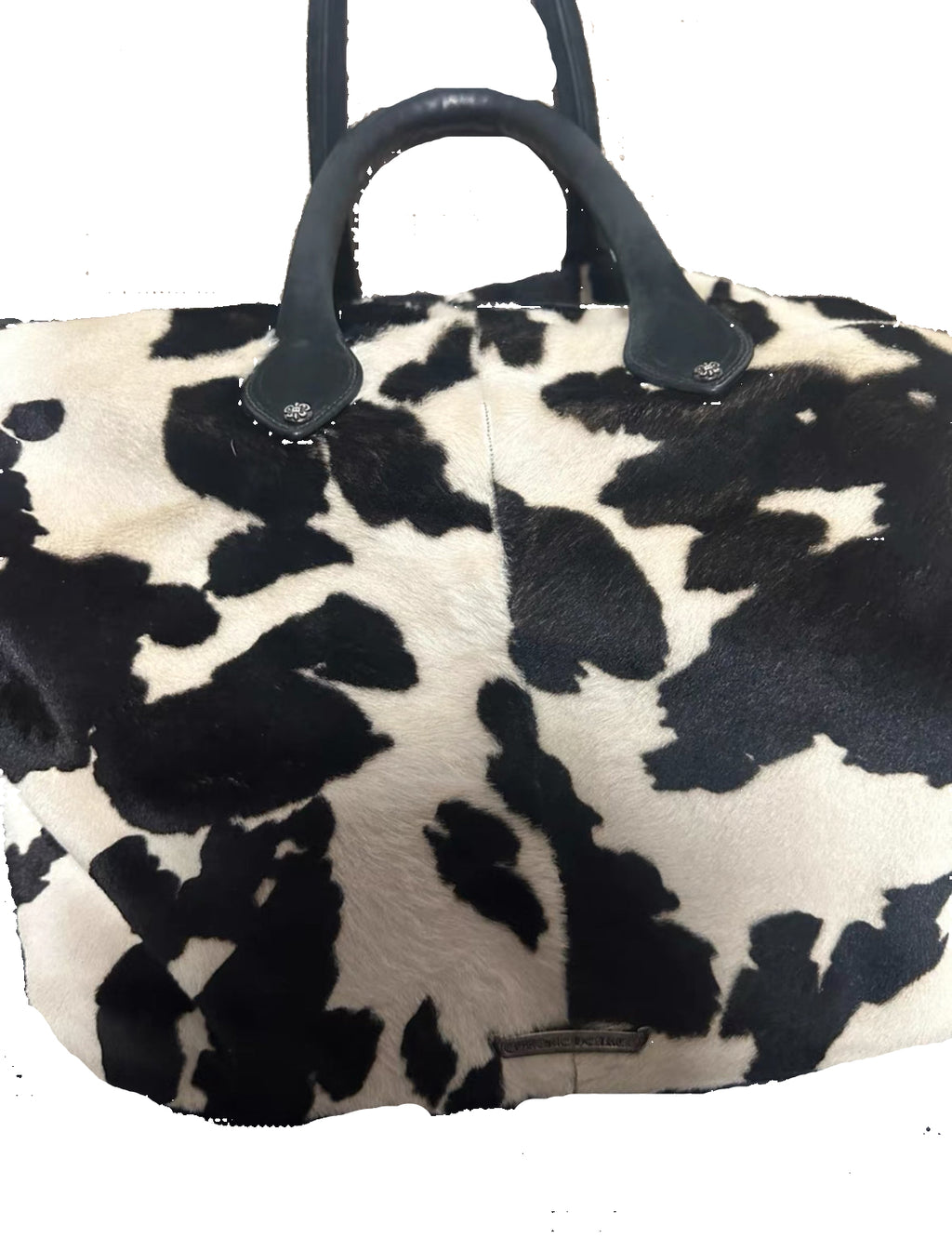 Chrome Hearts Lyon Pony Hair Duffle Bag — Cow Print