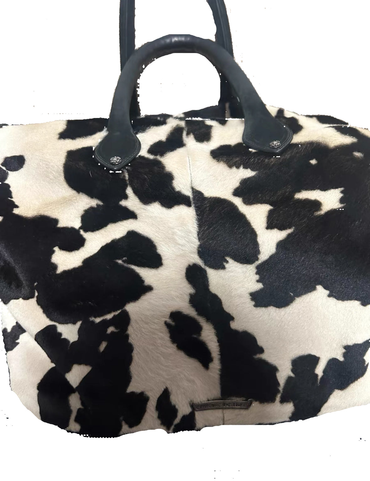 Chrome Hearts Lyon Pony Hair Duffle Bag — Cow Print
