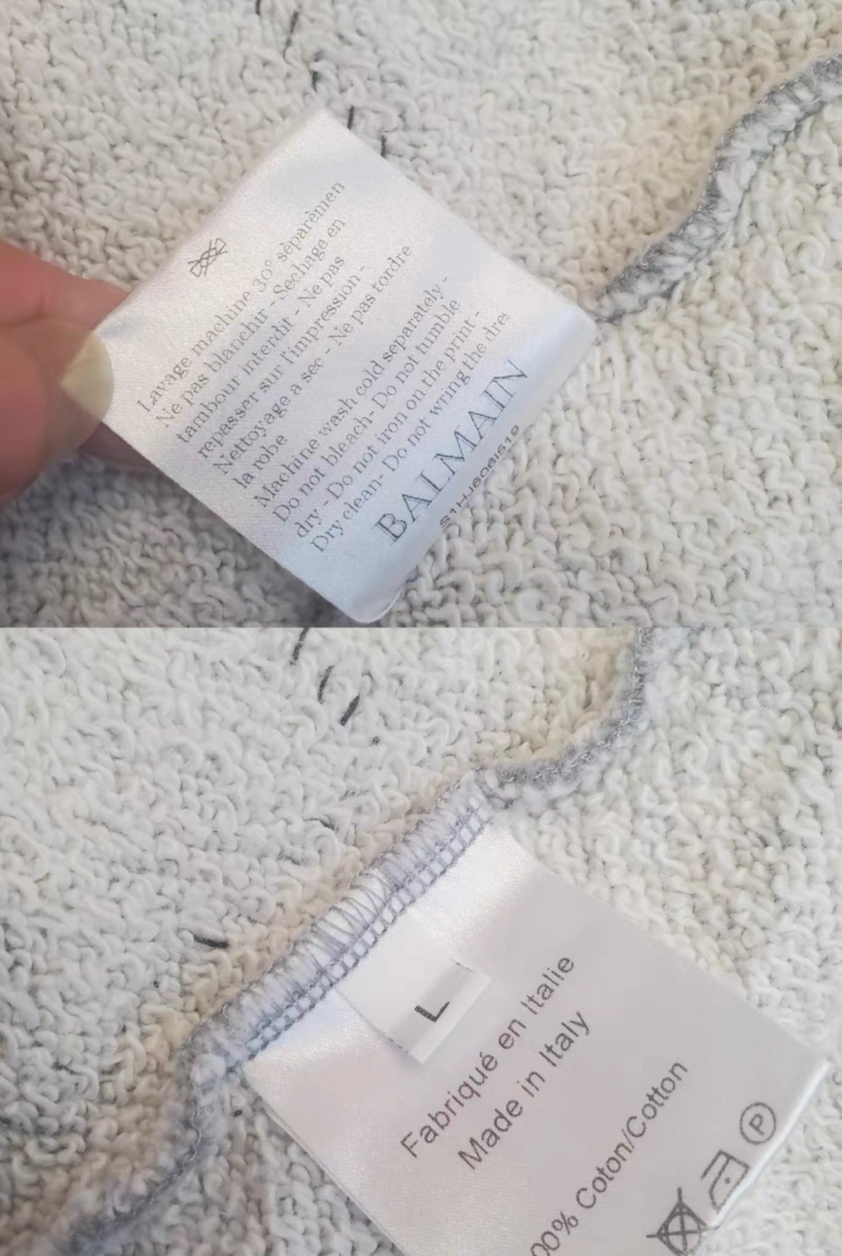 Balmain Distressed Poster Hoodie