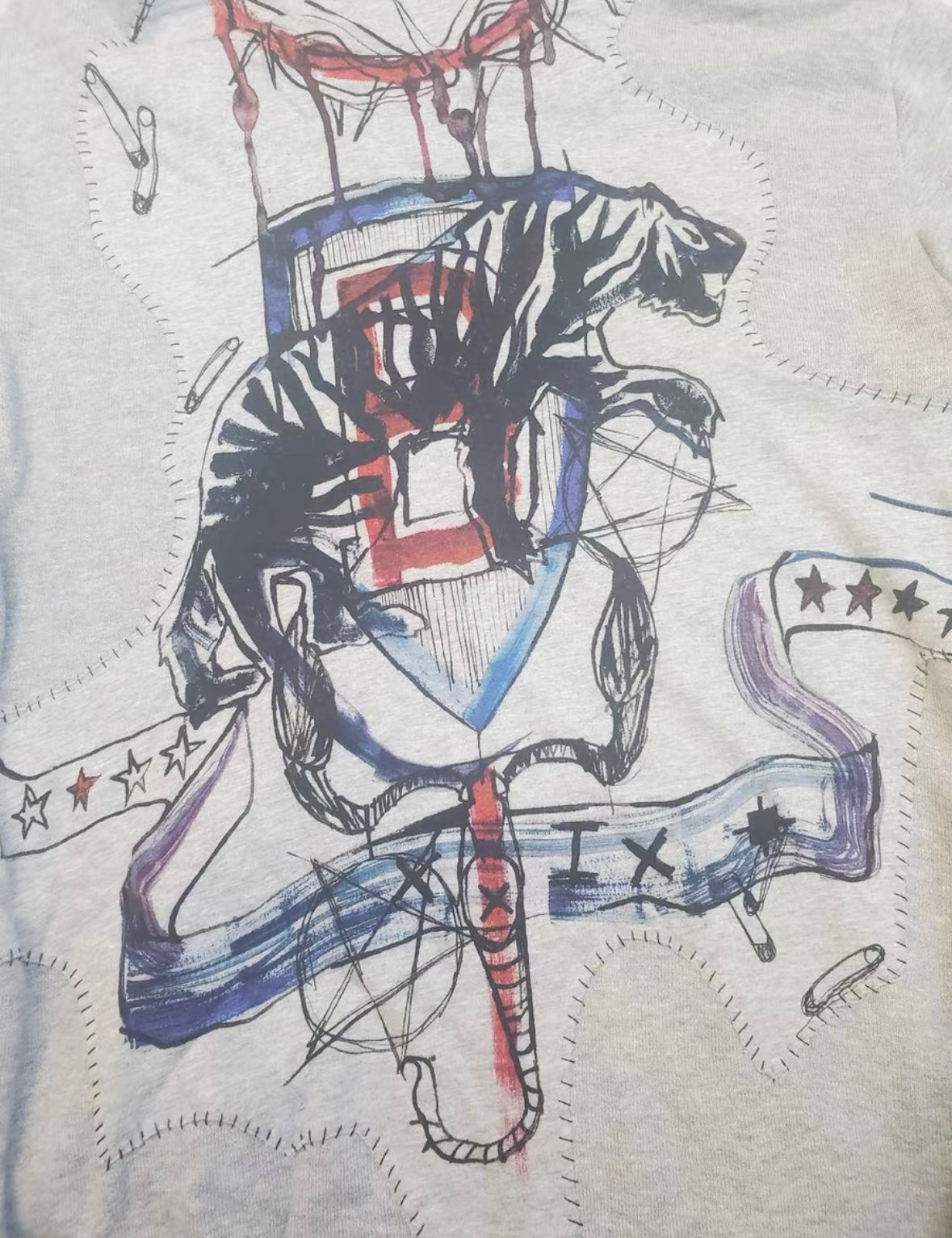 Balmain Distressed Poster Hoodie