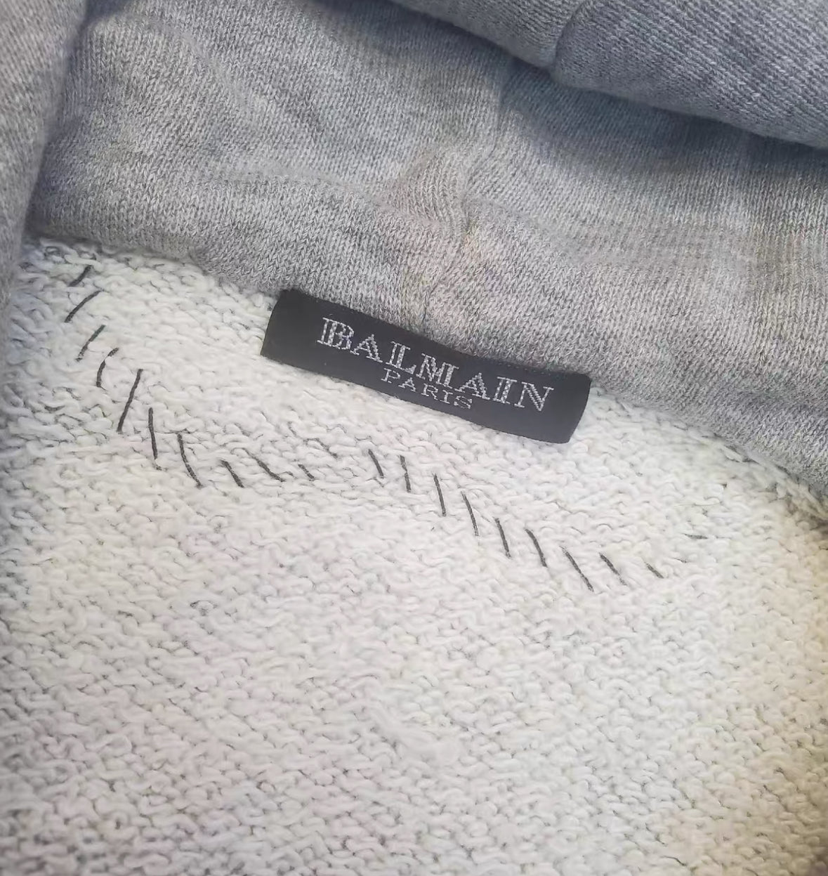 Balmain Distressed Poster Hoodie