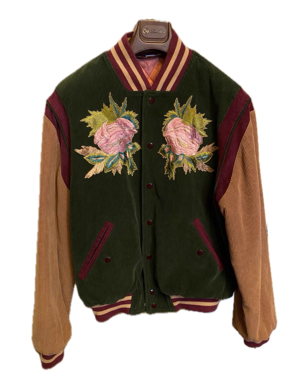 Gucci Embroidered Tiger Corduroy Varsity Jacket