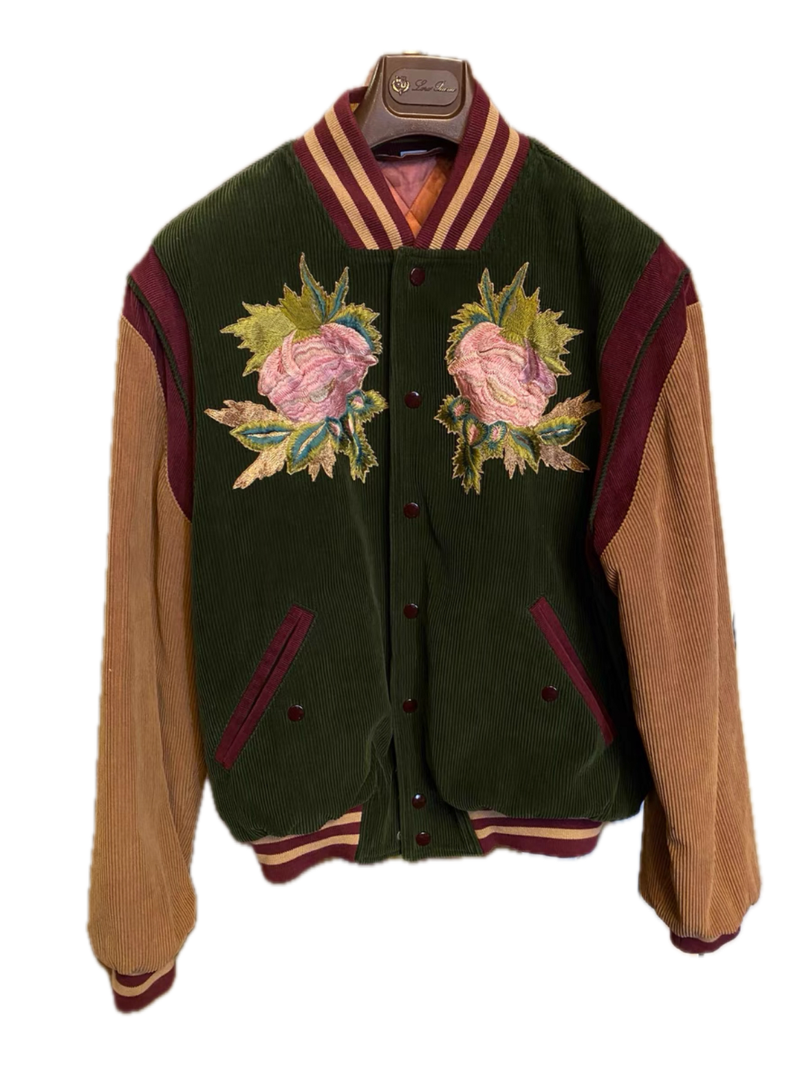 Gucci Embroidered Tiger Corduroy Varsity Jacket