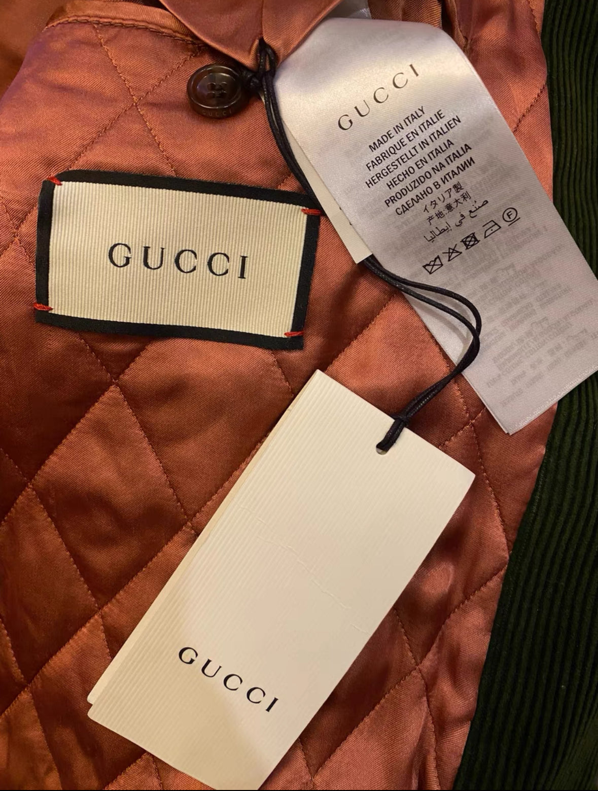 Gucci Embroidered Tiger Corduroy Varsity Jacket