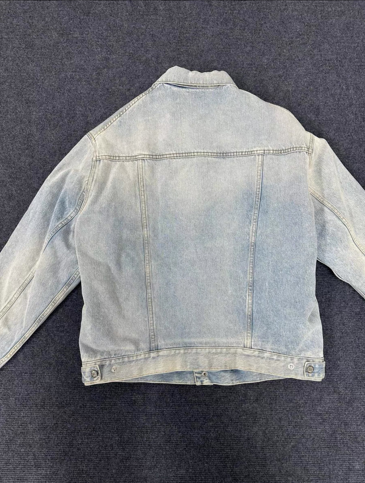 Balenciaga Leopard Lined Denim Jacket