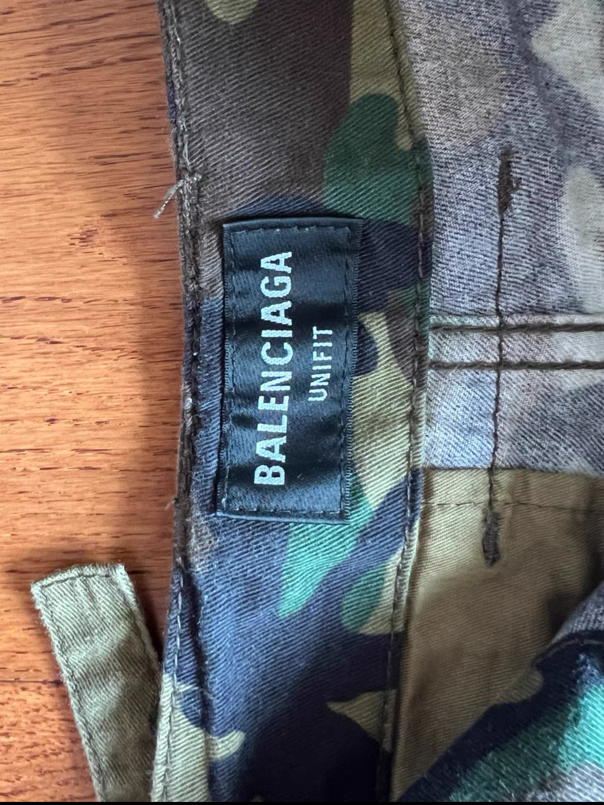 Balenciaga 21FW 'Tomorrow World' Double-Waist Camo Jeans