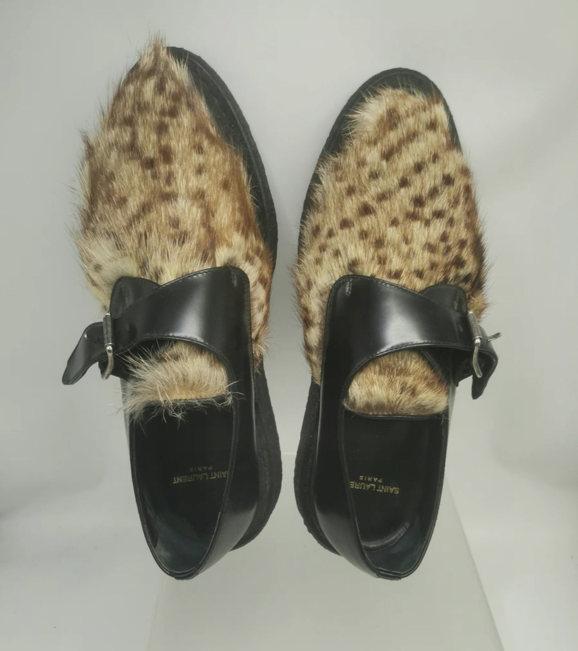 Saint Laurent Leopard Monk Sneakers