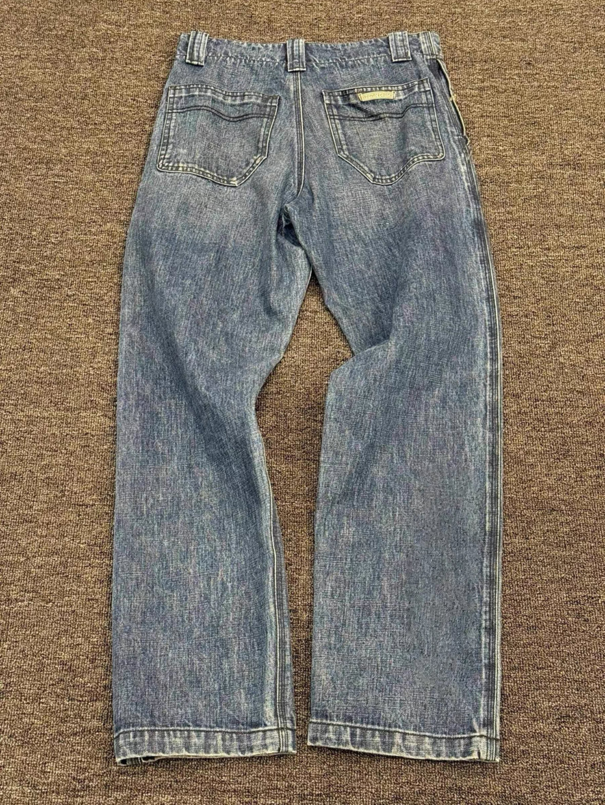 Chrome Hearts Washed Blue Work Jeans