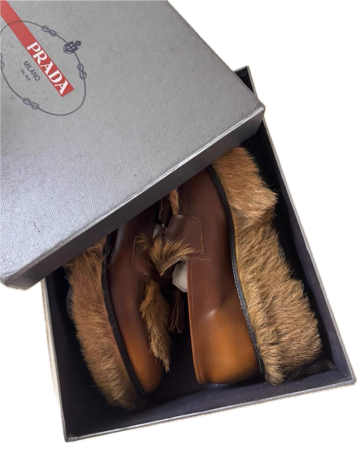 Prada Calf Hair Loafers