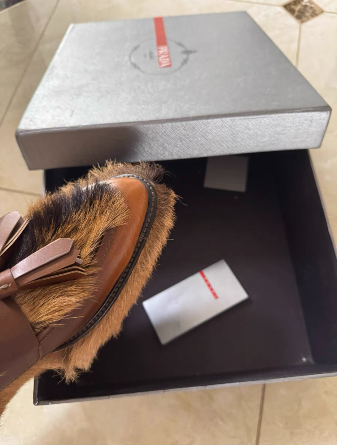 Prada Calf Hair Loafers