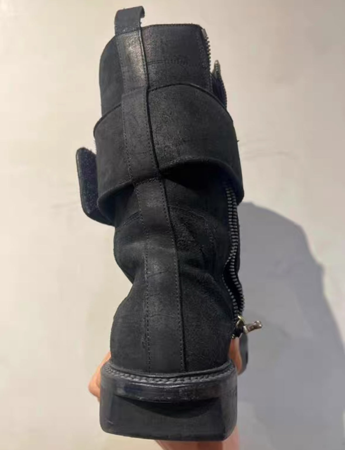 Chrome Hearts x Rick Owens Gunslinger Zipper Combat Boots