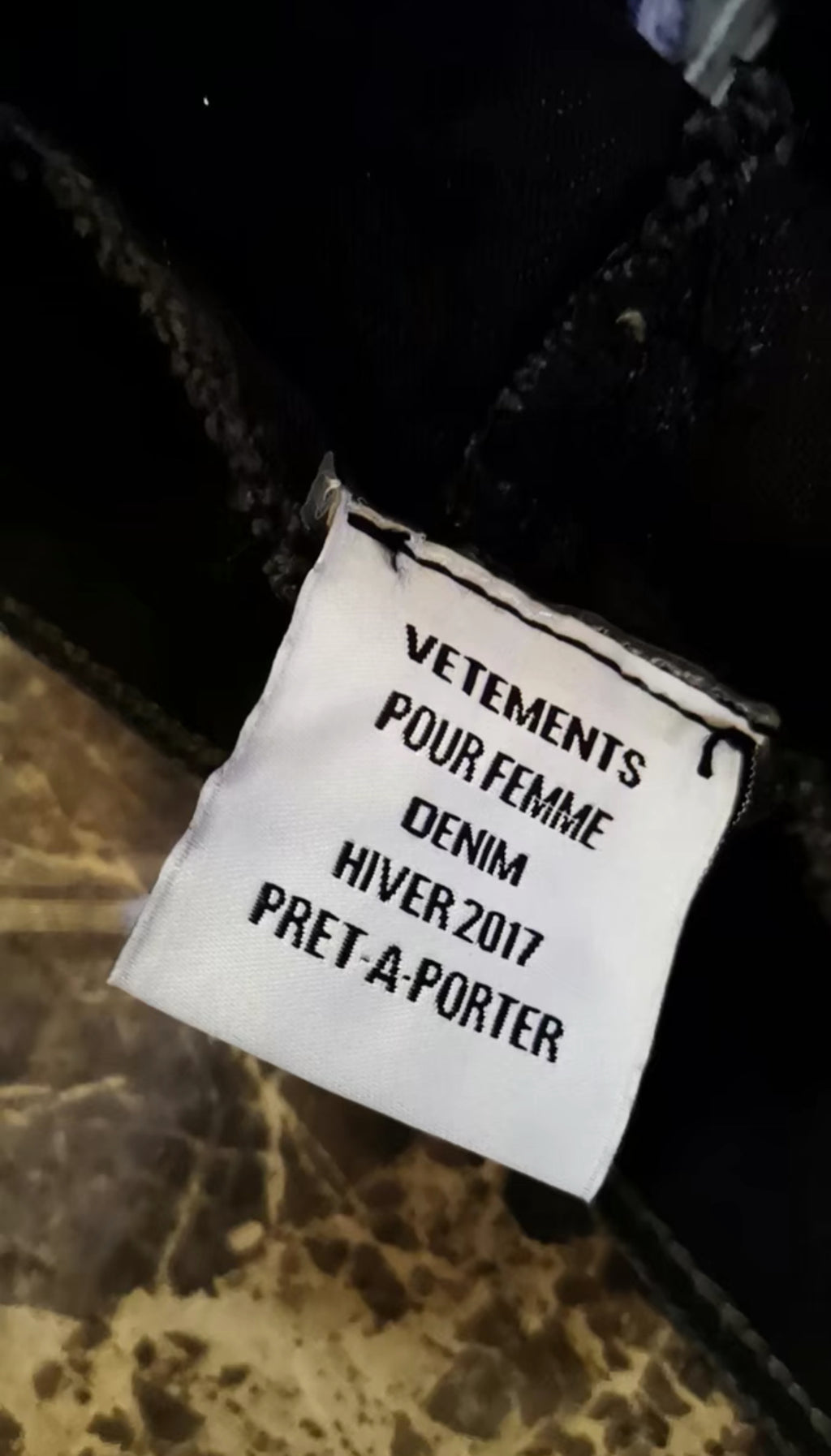 Vetements Reworked Star Embroidered Crop Jeans