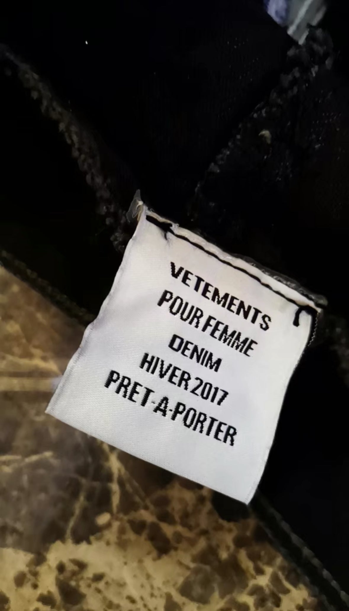 Vetements Reworked Star Embroidered Crop Jeans
