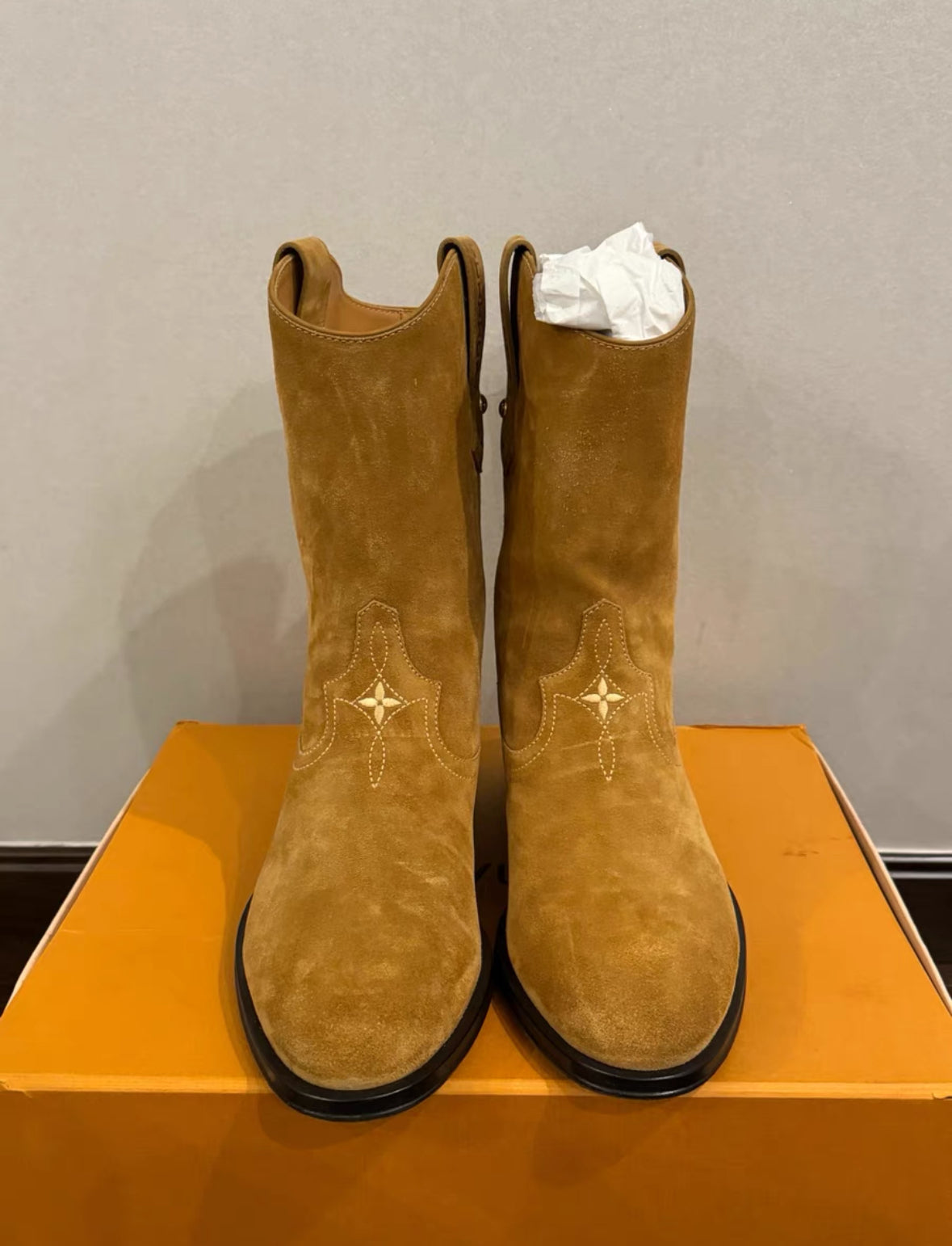 Louis Vuitton x Pharrell Western Cowboy Short Boots