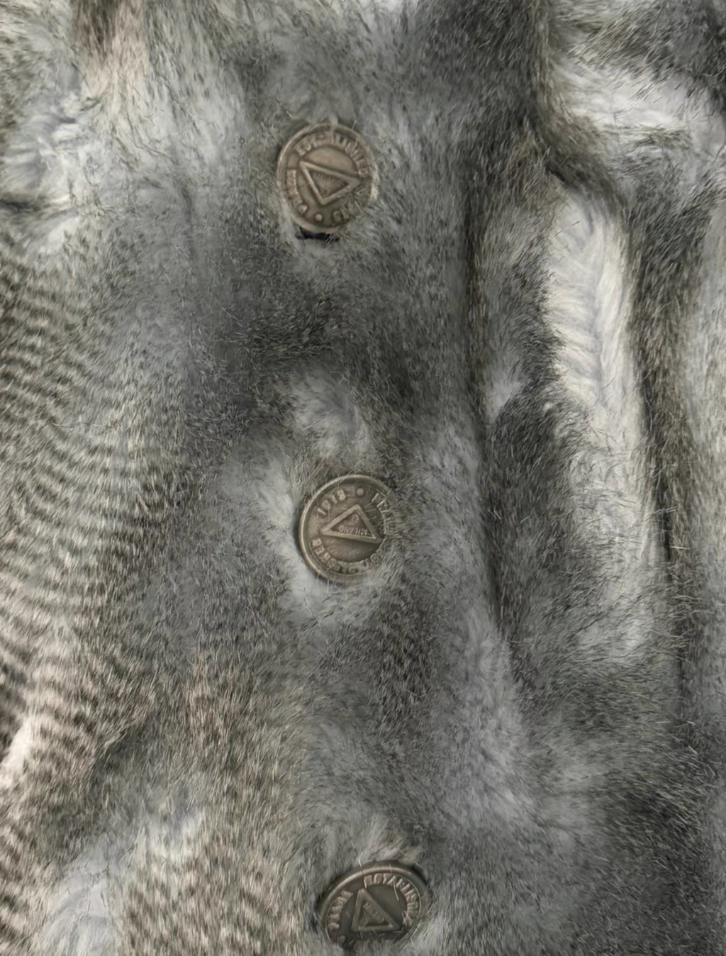 Prada Smog-Blue Fur Jacket