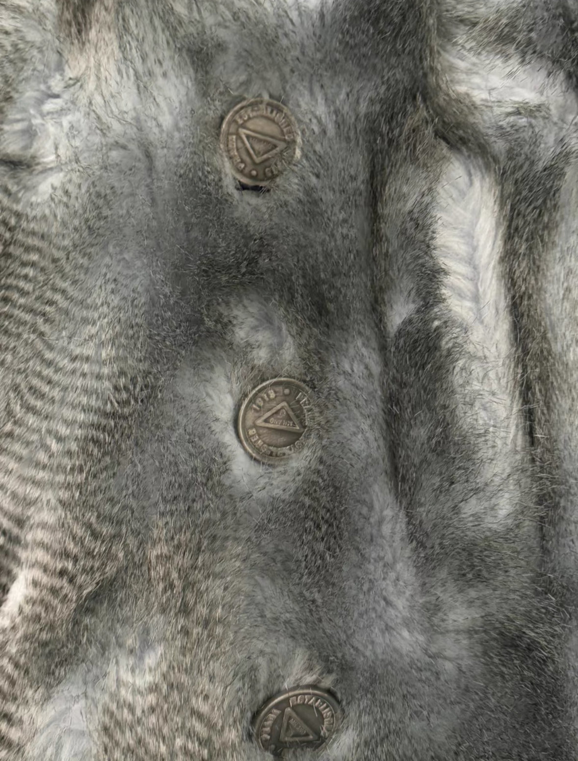 Prada Smog-Blue Fur Jacket