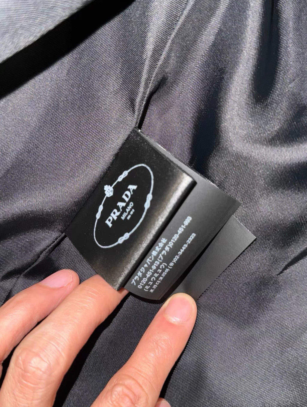 Prada Smog-Blue Fur Jacket