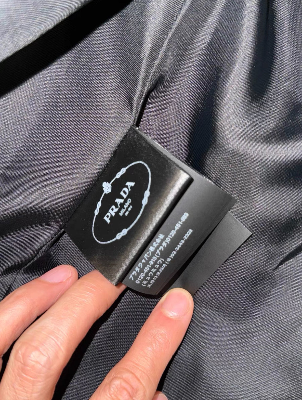 Prada Smog-Blue Fur Jacket