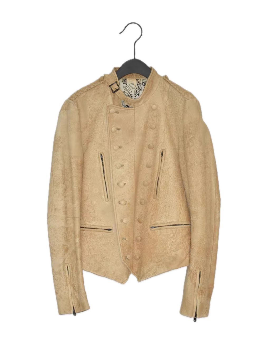 Number (N)ine SS07 'About a Boy' Distressed Leather Jacket