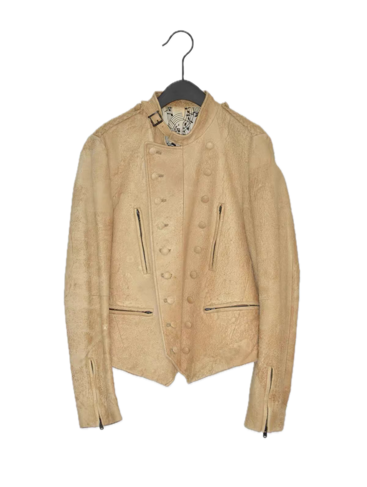 Number (N)ine SS07 'About a Boy' Distressed Leather Jacket