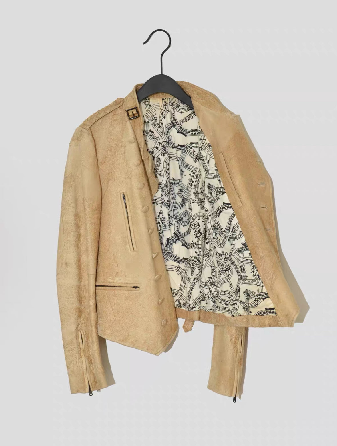 Number (N)ine SS07 'About a Boy' Distressed Leather Jacket