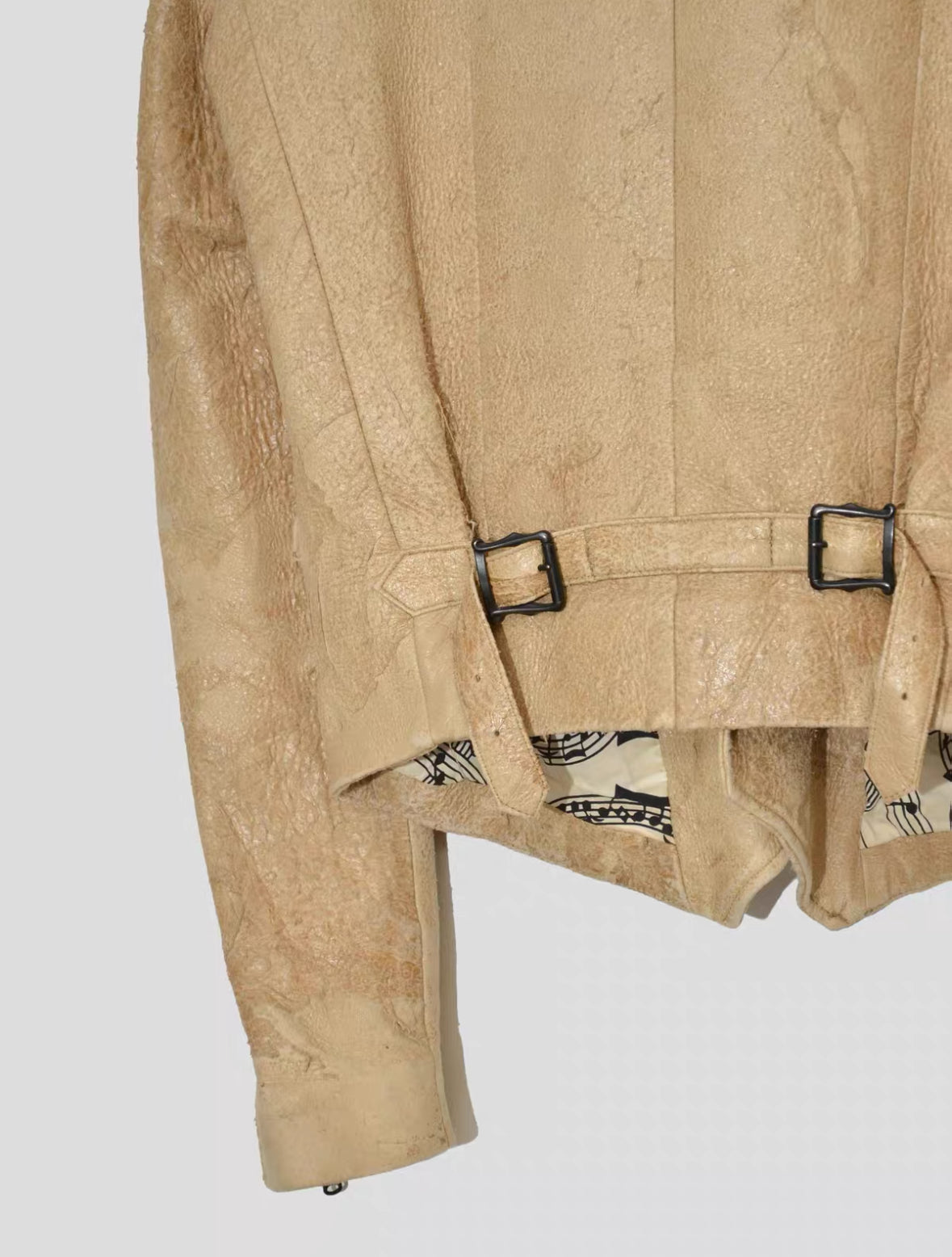 Number (N)ine SS07 'About a Boy' Distressed Leather Jacket