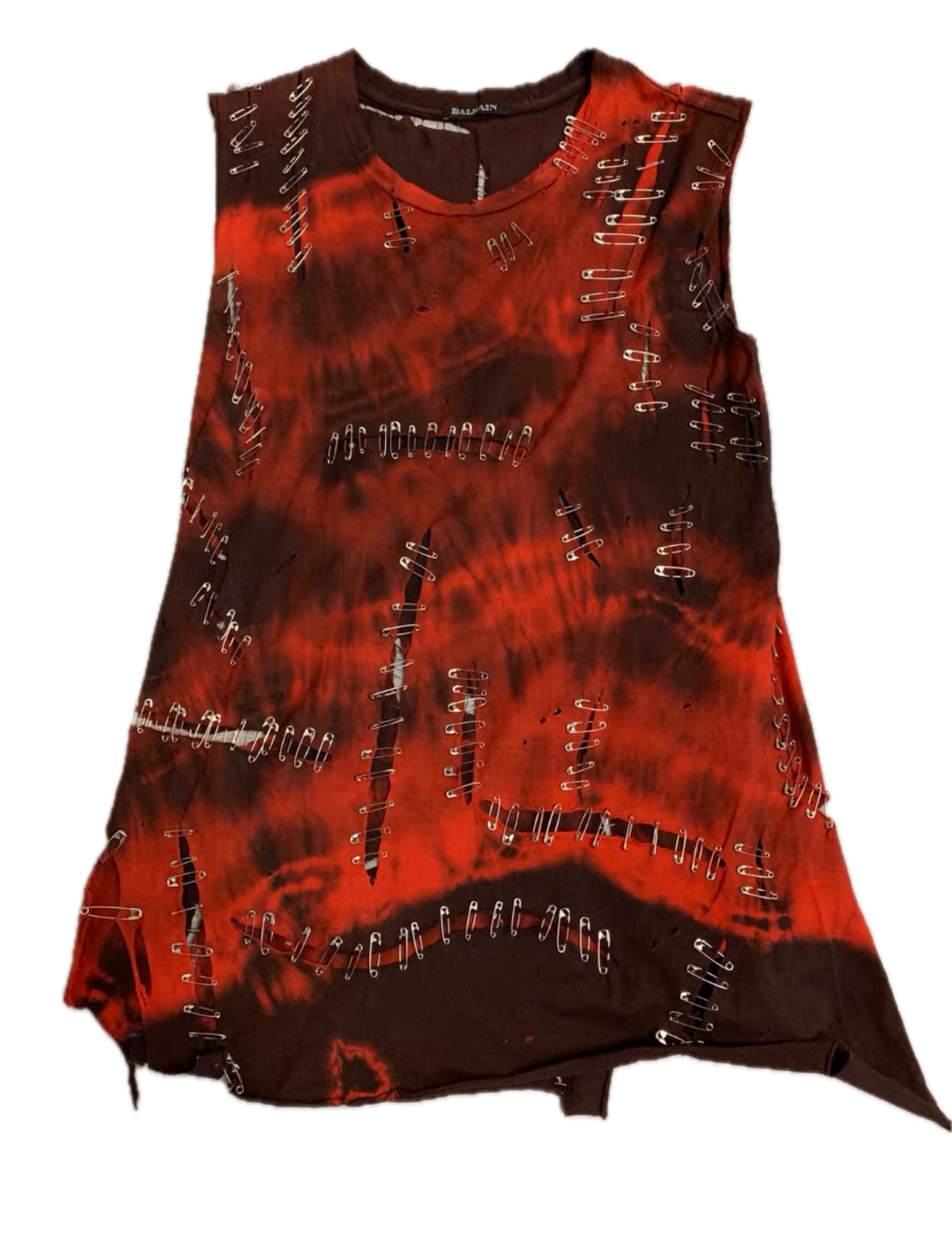 Balmain by Christophe Decarnin Pin-Decor Tank Top