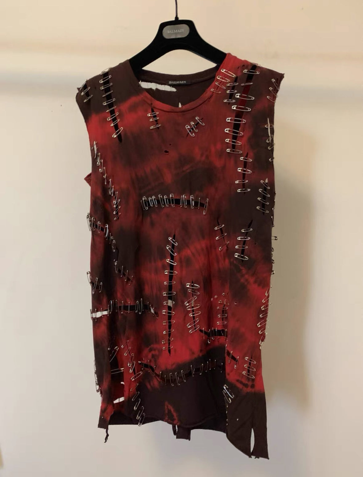 Balmain by Christophe Decarnin Pin-Decor Tank Top