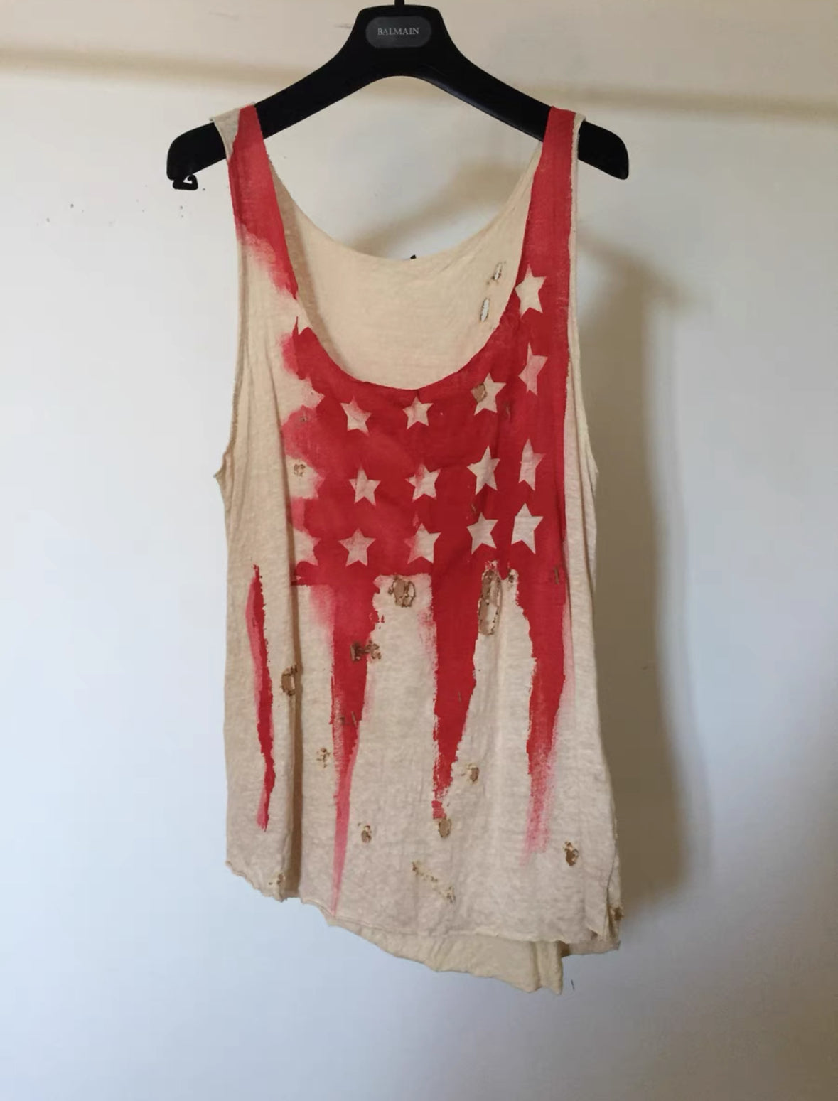 Balmain by Christophe Decarnin Pin-Decor Tank Top