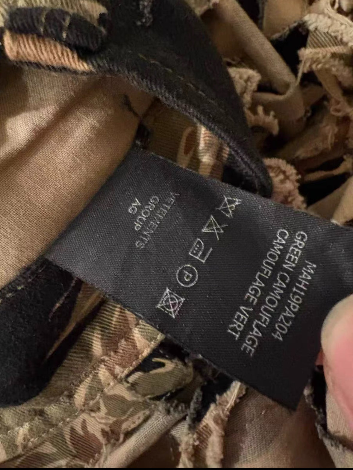Vetements Camo Ghillie Pants MAH19PA204