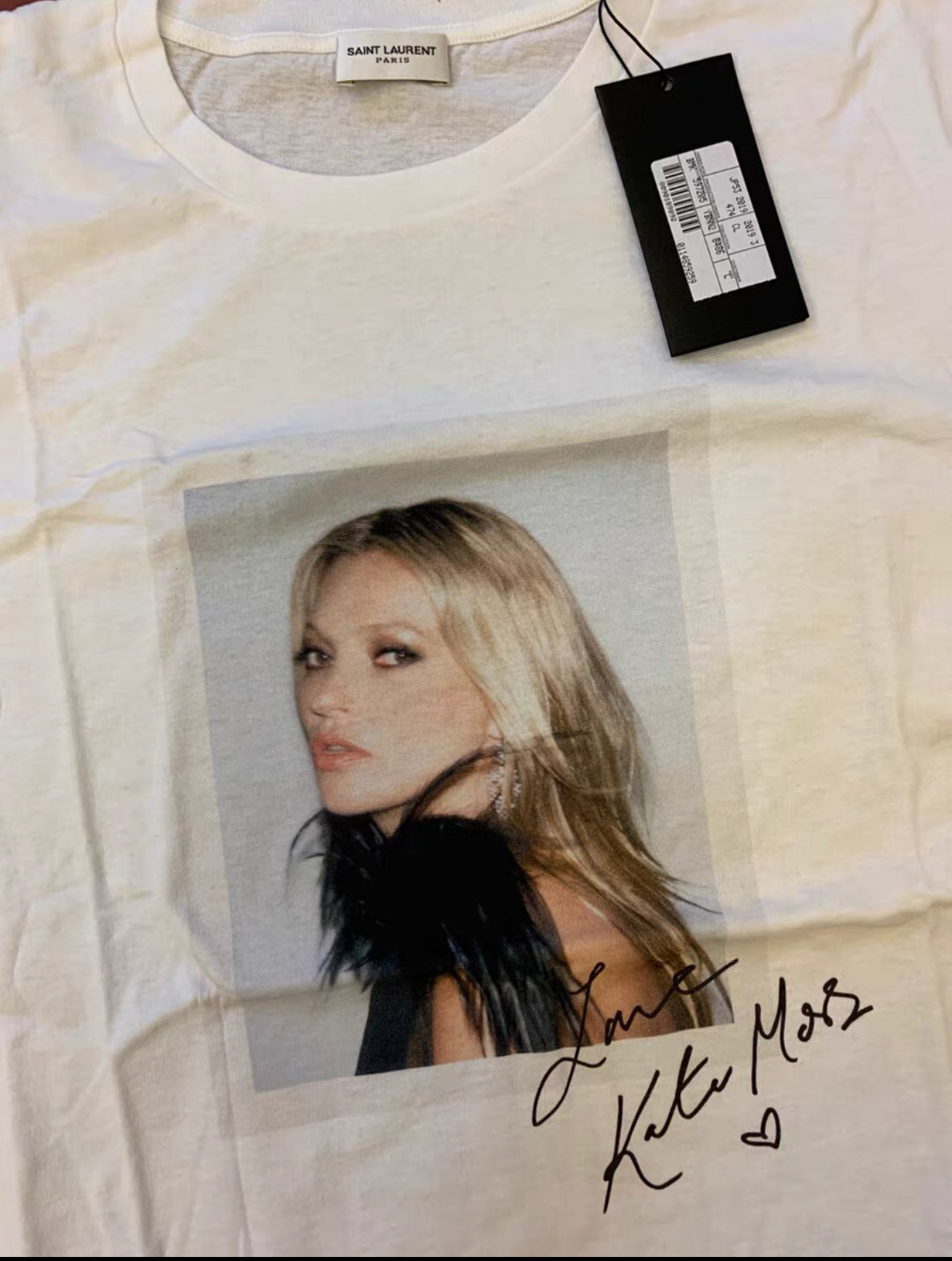 Saint Laurent Paris Kate Moss Tee Paris Exclusive