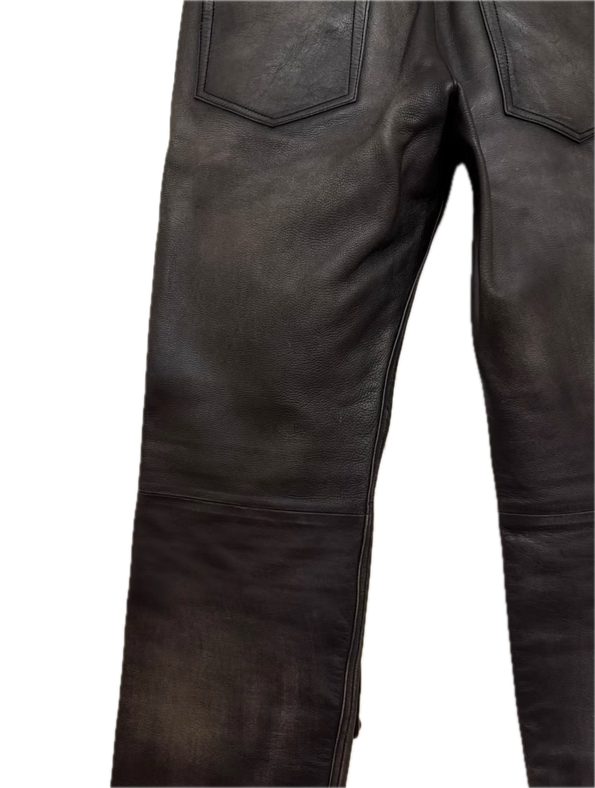 424 on Fairfax Washed Leather Pants