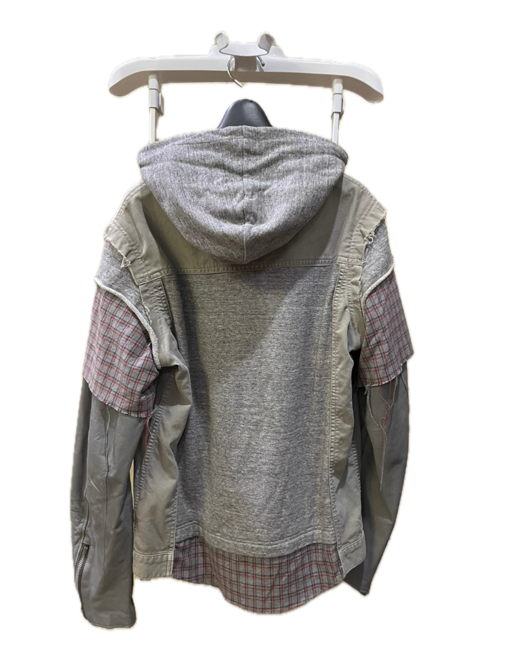 Undercover 2012SS Hybrid Leather-Sleeve Jacket
