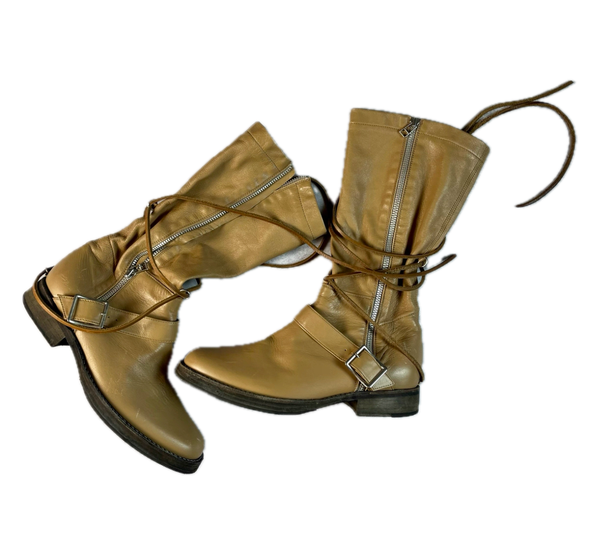 Undercover AW05 'Arts & Crafts' Engineer Strap Boots