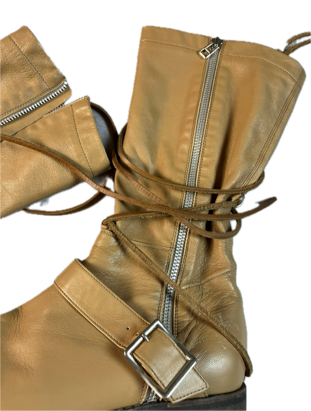 Undercover AW05 'Arts & Crafts' Engineer Strap Boots
