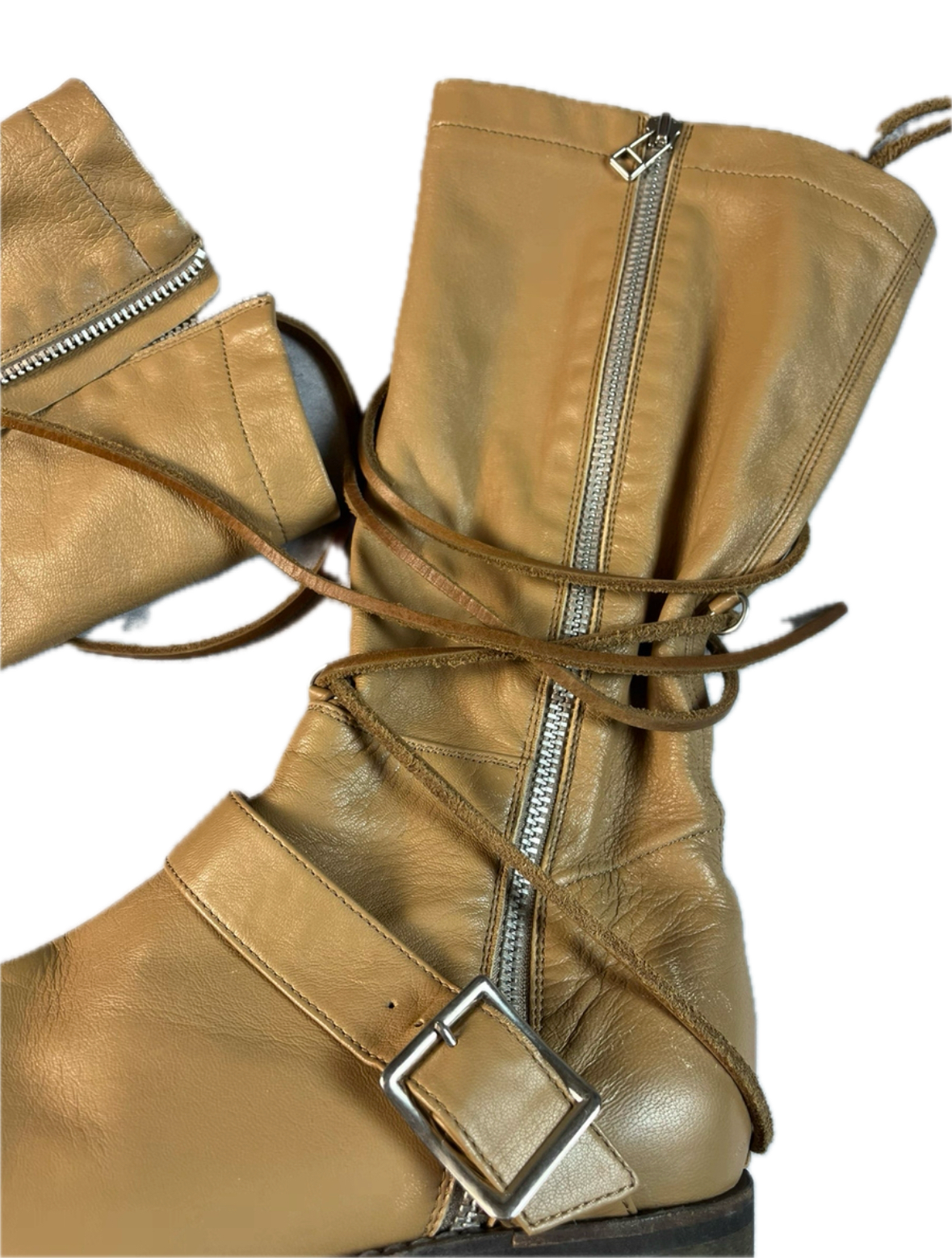 Undercover AW05 'Arts & Crafts' Engineer Strap Boots