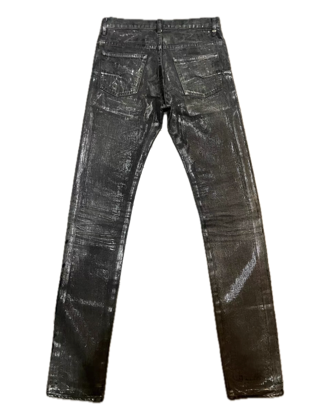 Dior Homme 08AW by Hedi Slimane Waxed Black Jeans