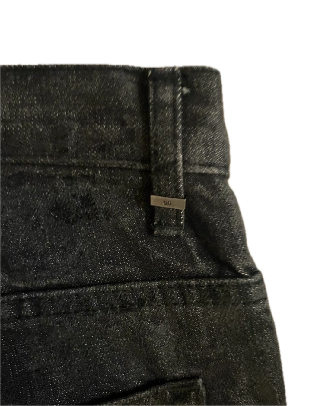 Dior Homme 08AW by Hedi Slimane Waxed Black Jeans
