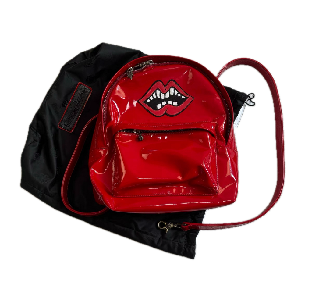 Chrome Hearts Matty Boy Red Patent Leather Backpack
