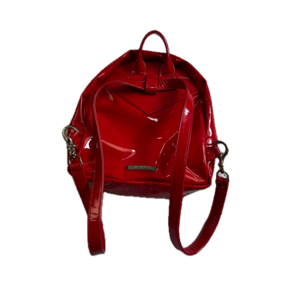 Chrome Hearts Matty Boy Red Patent Leather Backpack