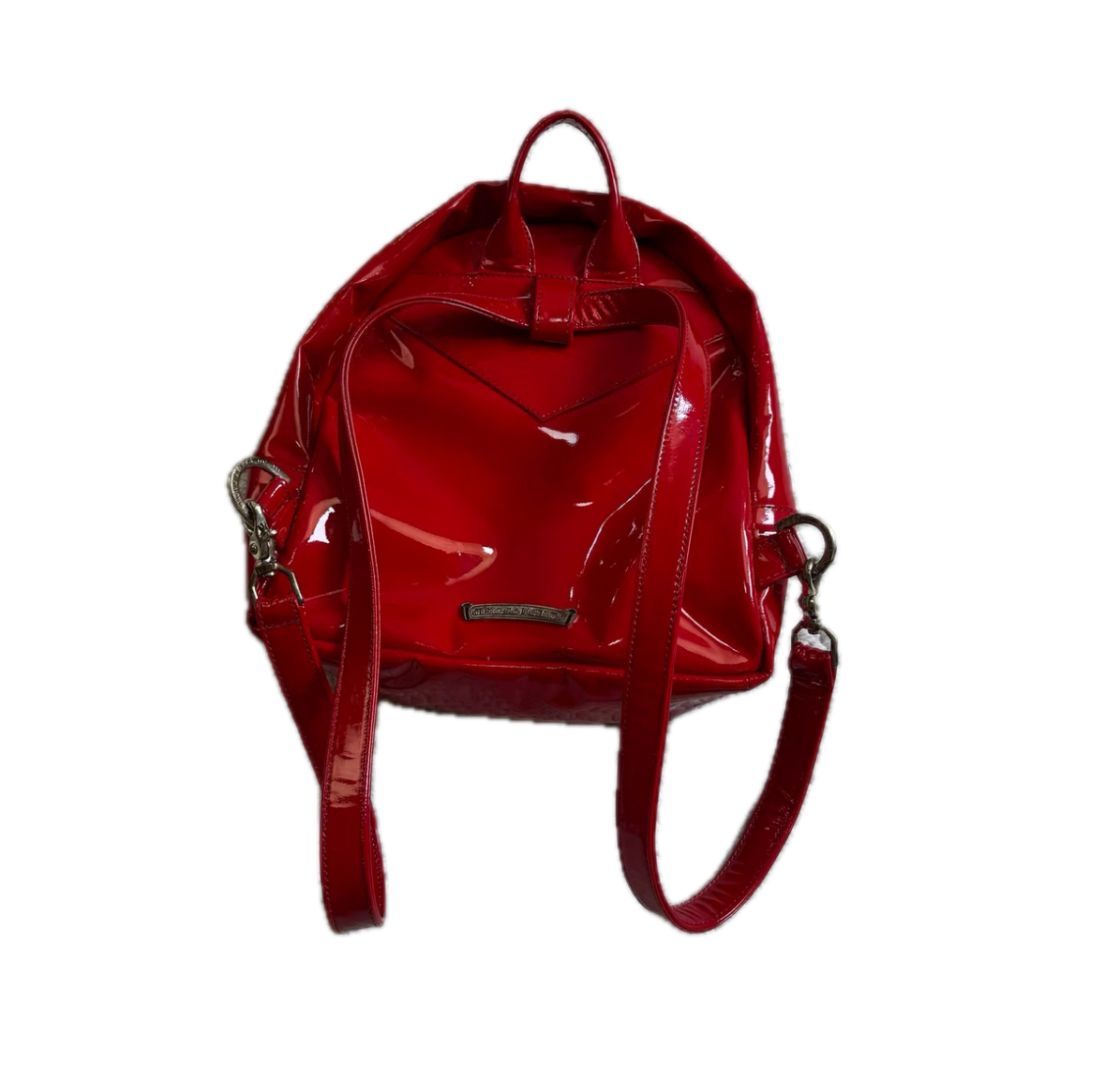 Chrome Hearts Matty Boy Red Patent Leather Backpack