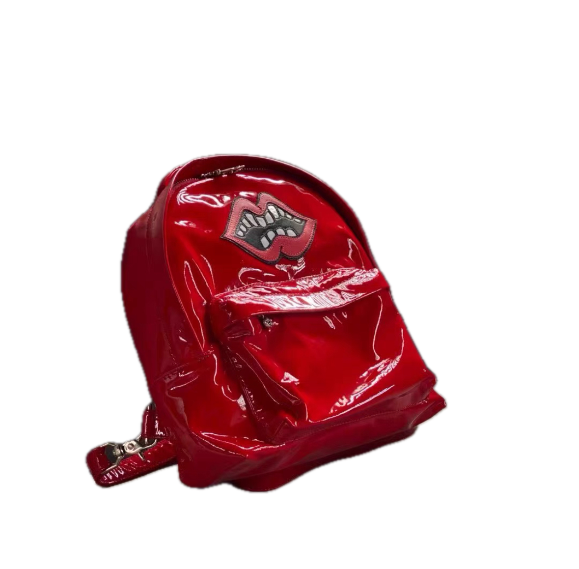 Chrome Hearts Matty Boy Red Patent Leather Backpack