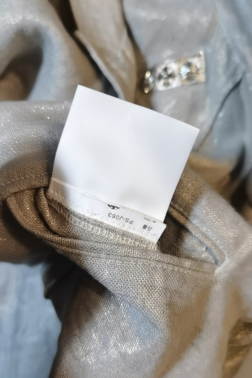 Comme des Garçons x Chrome Hearts Patchwork Silver Studs Blazer (Collab)