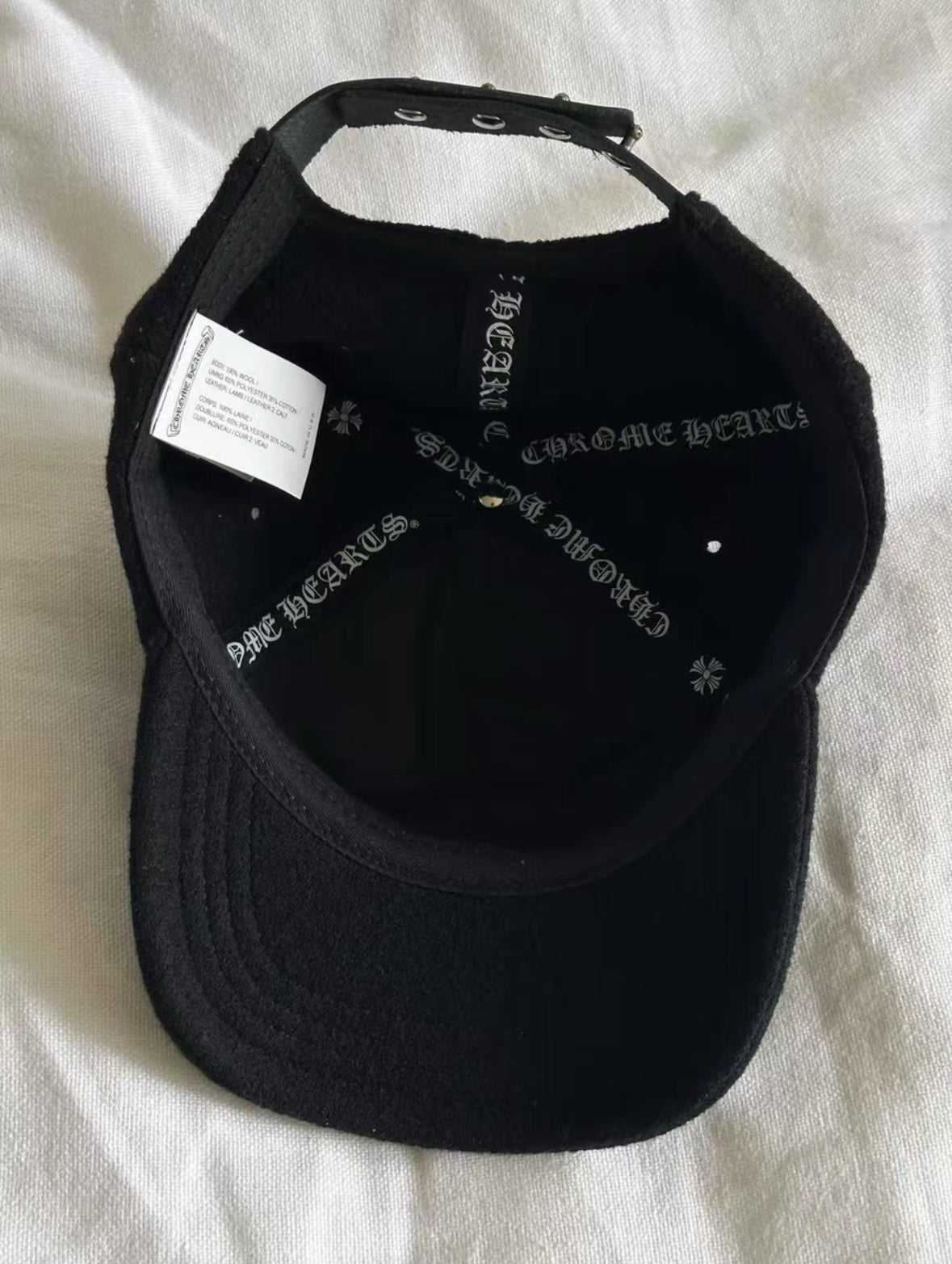 Chrome Hearts Sanskrit Wool Baseball Cap